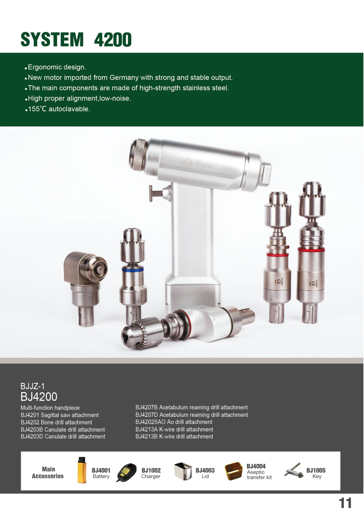 System 4200 Surgical Power Tool Series — Stainless-Steel Quick-Attachment System