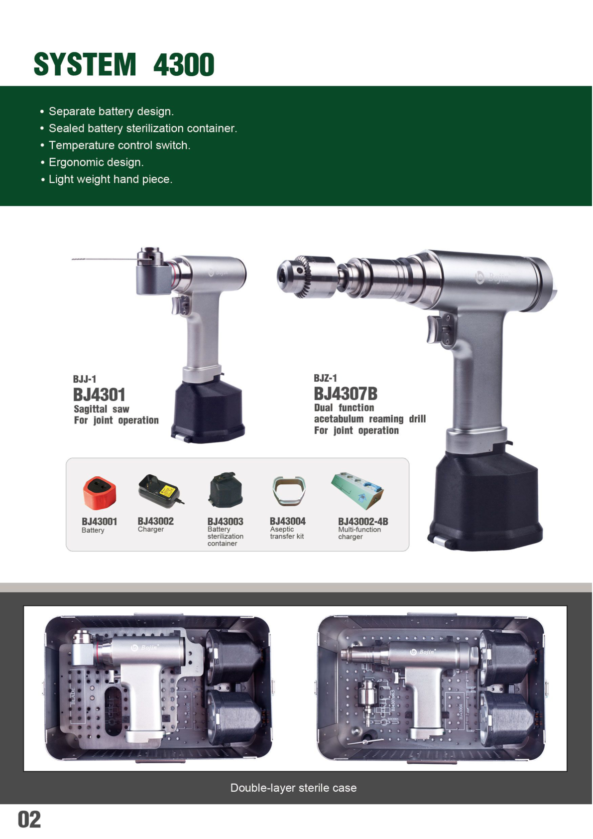System 4300 Surgical Power Tool Series — Premium Joint-Operation Power Tool Line
