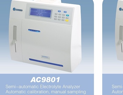 AC9801 Semi-Automatic Electrolyte Analyzer | 5-Parameter Blood Electrolyte Analyzer Measuring K, Na, Cl, Ca and pH with Automatic Calibration for Clinical Laboratories