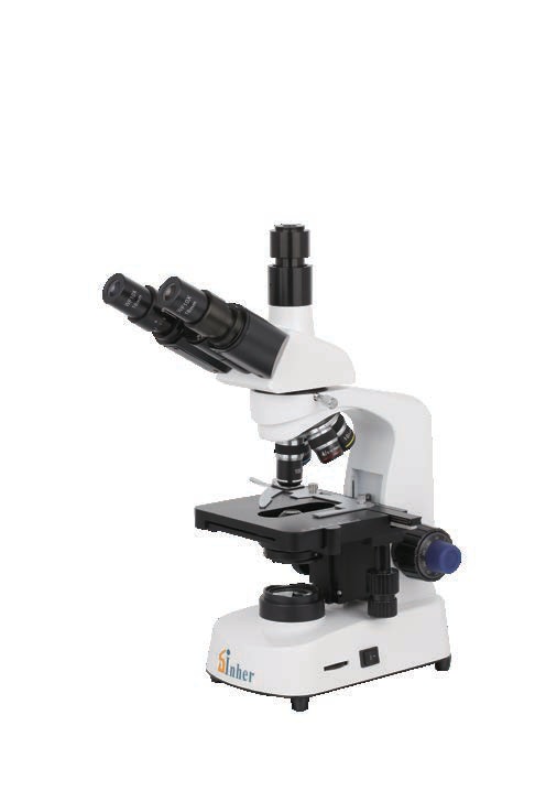 XSZ-N117AIII Trinocular Biological Microscope | WF10X/18mm Achromatic 4X 10X 40X 100X Oil Objective Compound Microscope with C-Mount Adapter and LED Illumination