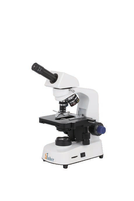 XSZ-N117AM Monocular Biological Microscope | WF10X/18mm Achromatic 4X 10X 40X 100X Oil Objective Compound Microscope with LED Illumination and Mechanical Stage