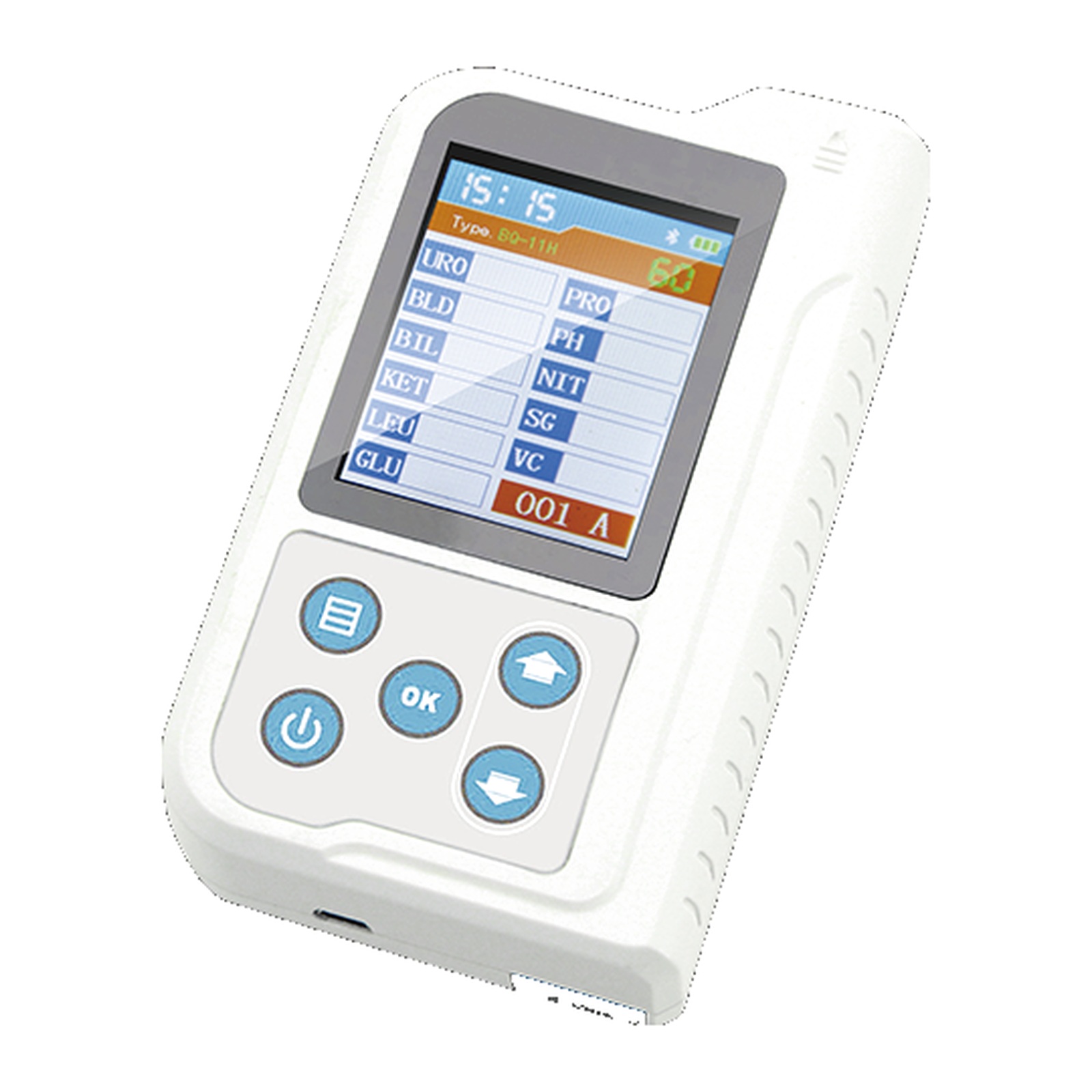 501 Portable Handheld Urine Analyzer | 60 T/h Rechargeable Battery-Powered Urinalysis Strip Reader for Point-of-Care and Bedside Testing